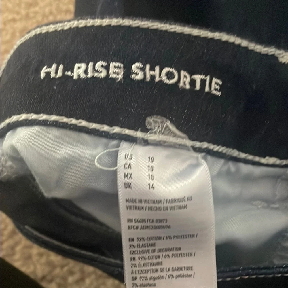 American Eagle Outfitters dark blue high rise shortie size 10 - Picture 3 of 3